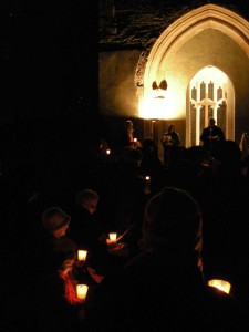 The annual carol service at the tower